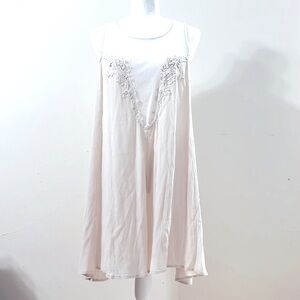 ToTo Rayon Cream Lace Jumpsuit